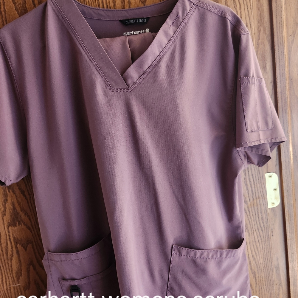 (3) Sets Of Carhartt Women's Scrub Top And Pants